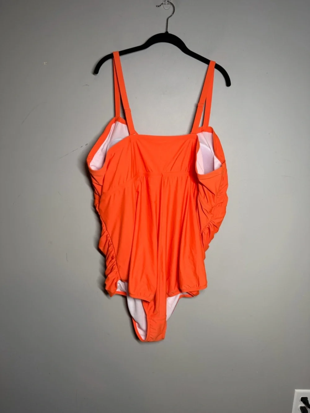 torrid Bright Orange One-Piece Swimsuit with Lace-Up Front size 6 - Picture 5 of 5